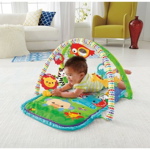 Fisher-Price Yağmur Ormanı Üçü Bir Arada Jimnastik Merkezi, Müzikli Aslanlı CHP85