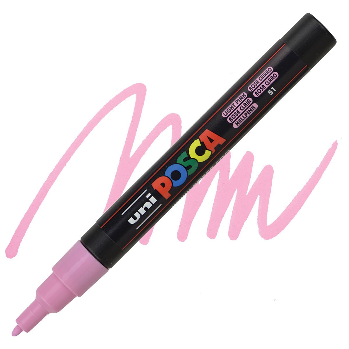 Uni Posca 0.9-1.3 Su Bazlı Poster Markörü Açık Pembe (Light Pink)PC-3M