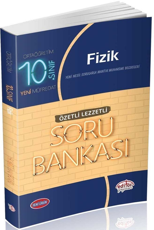 Editör Yayınları 10. Sınıf Fizik Özetli Lezzetli Soru Bankası
