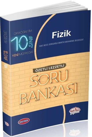 Editör Yayınları 10. Sınıf Fizik Özetli Lezzetli Soru Bankası