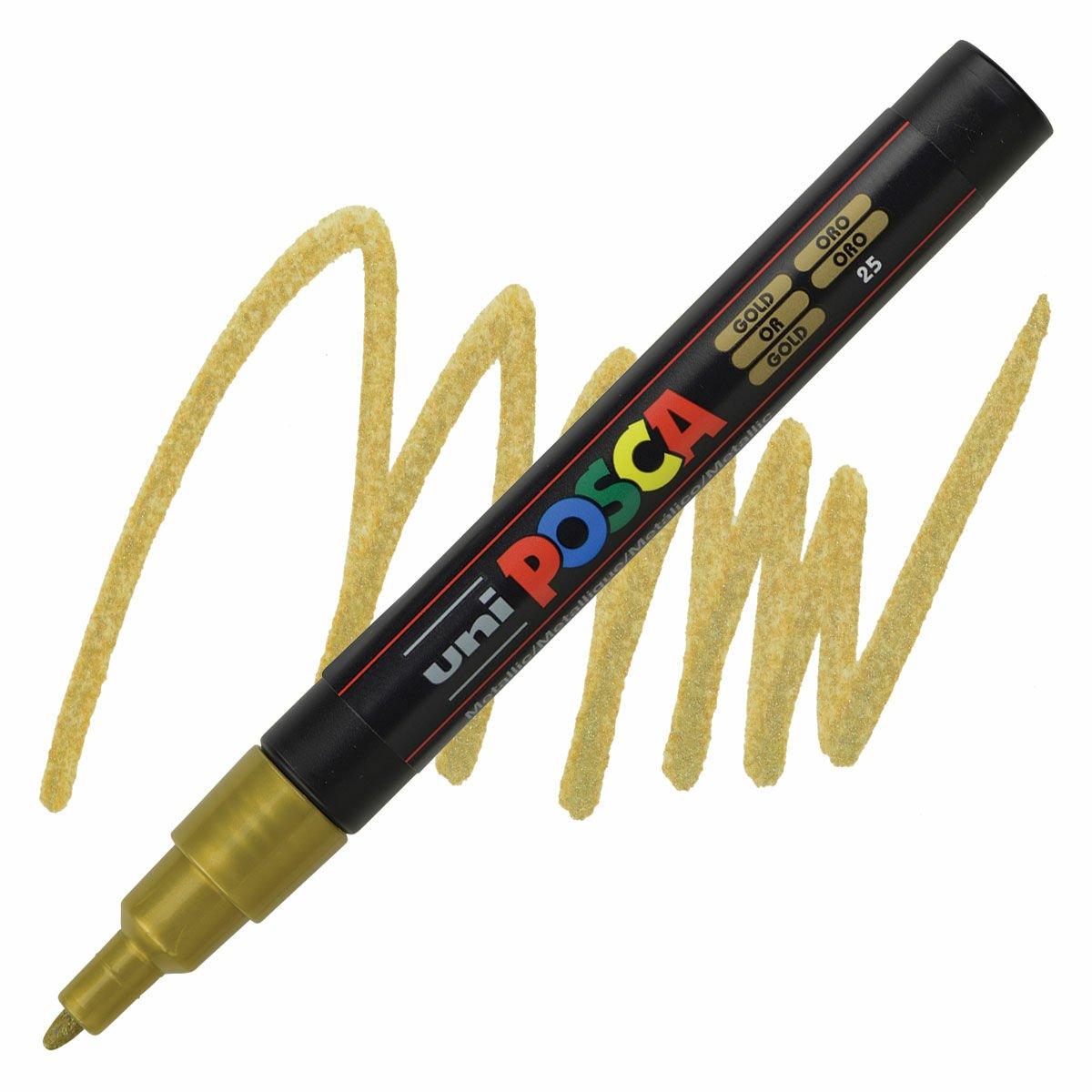 Uni Posca 0.9-1.3 Su Bazlı Poster Markörü Altın (Gold) PC-3M