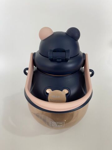 VAGONLİFE V-1003 Bear Askılı Matara Lacivert 1000 ml