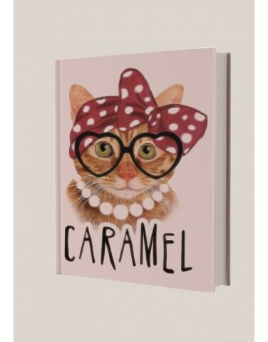 Deffter Caramel Çizgili 96 Yaprak Sert Kapak Defter