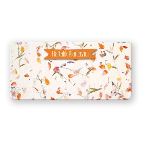 Keskin Color 12x26cm Çiçek ve Yaprak Haftalık Planlayıcı Planner