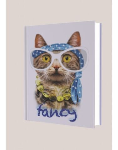 Deffter Fancy Çizgili 96 Yaprak Sert Kapak Defter