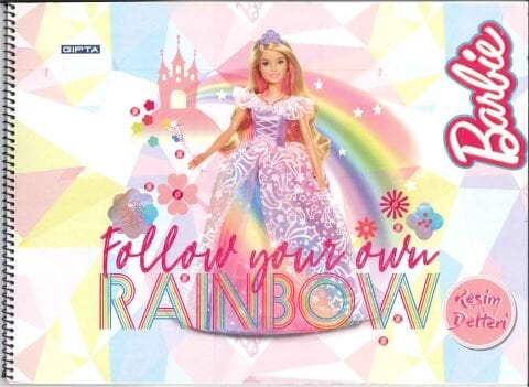 Gıpta Barbie Karton Kapak 25x35 15 Yaprak Resim Defteri