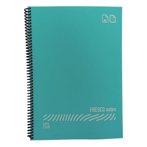 Gıpta Fresco Notes  Eco Plastik Kapak A4 60 Yaprak Çizgili Spiralli Defter