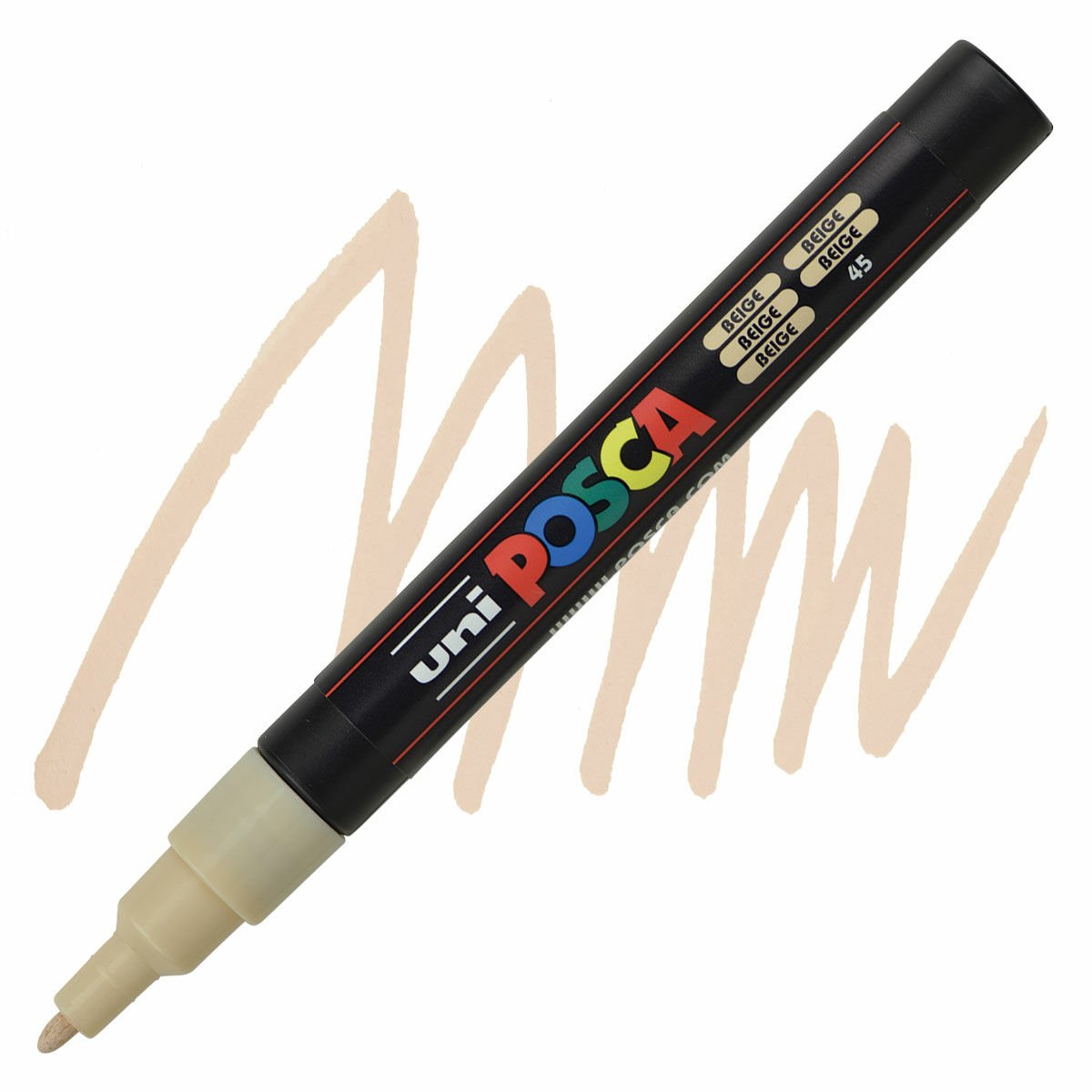 Uni Posca 0.9-1.3 Su Bazlı Poster Markörü Bej (Beige) PC-3M