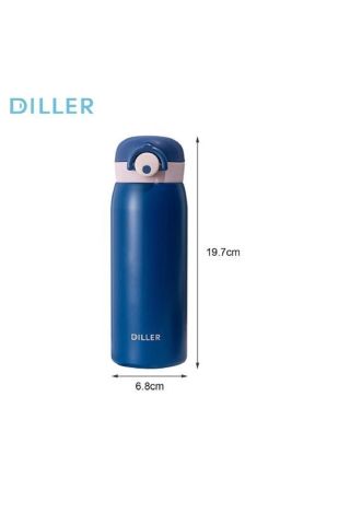 Diller 8925 480ml Paslanmaz Çelik Termos lacivert 6saat Sıcak/soğuk Tutma Süresi