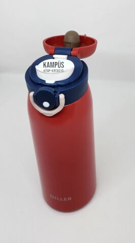 Diller 8925 480ml Paslanmaz Çelik Termos kırmızı 6saat Sıcak/soğuk Tutma Süresi