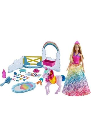 Barbie Dreamtopia Bebek ve Tek Boynuzlu At Gtg01 Lisanslı Ürün