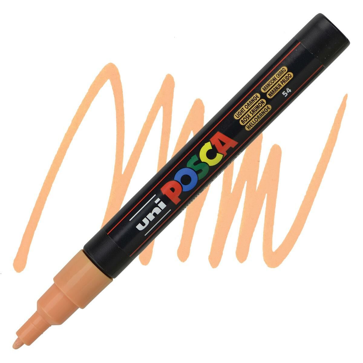 Uni Posca 0.9-1.3 Su Bazlı Poster Markörü Somon (Light Orange)  PC-3M