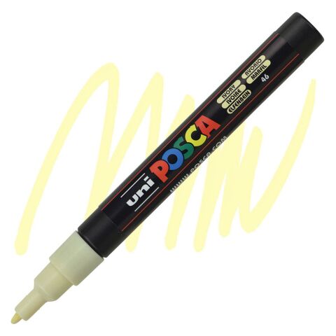 Uni Posca 0.9-1.3 Su Bazlı Poster Markörü Fildişi (Ivory) PC-3M