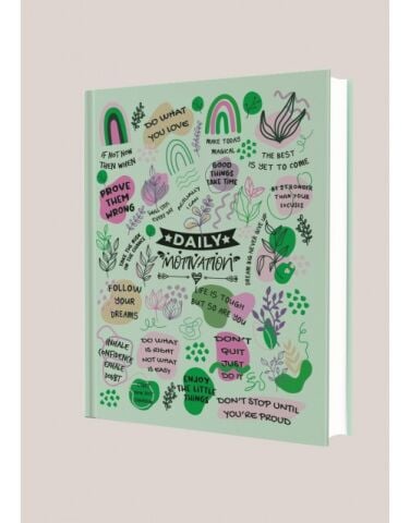Deffter Daily Motivation Çizgili 96 Yaprak Sert Kapak Defter
