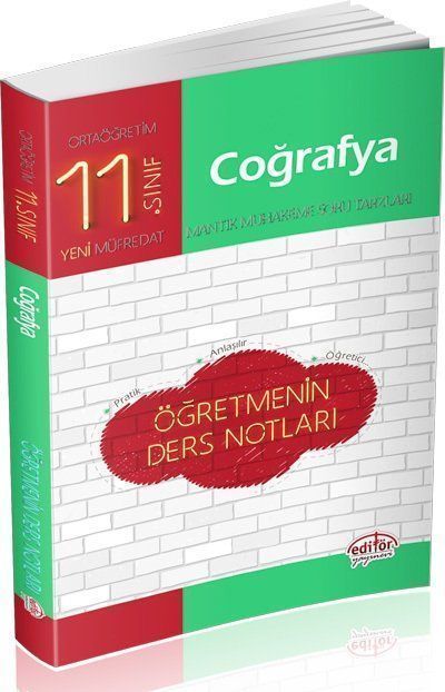 Editör Yayınları 11. Sınıf Coğrafya Öğretmenin Ders Notları
