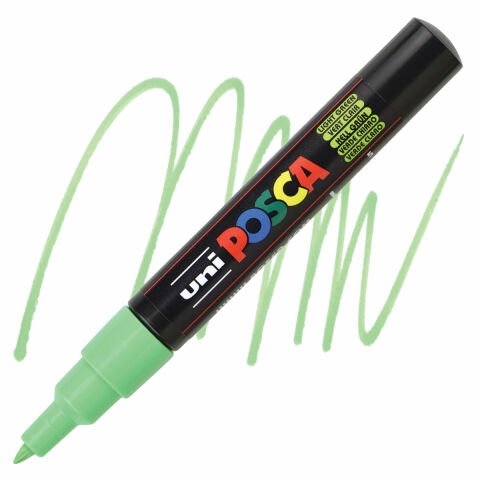 Uni Posca 0.7 Su Bazlı Poster Markörü  Açık Yeşil (Light Green) Pc-1m