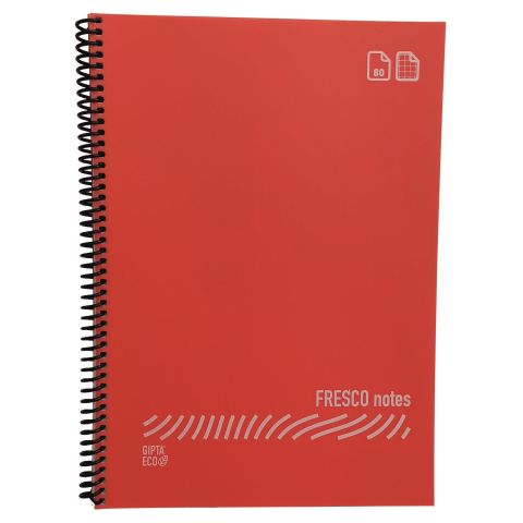 Gıpta Fresco A4 Plastik kapak 60 Yaprak Kareli Spiralli Defter