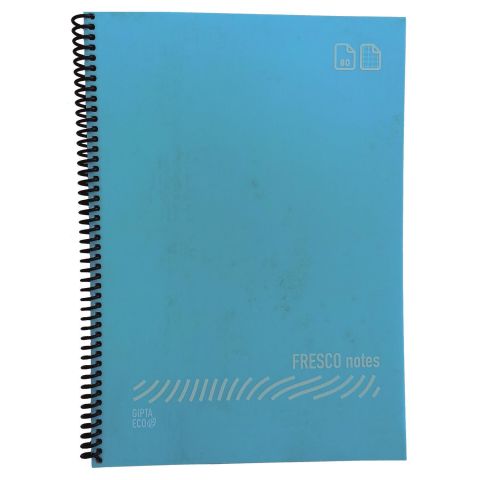 Gıpta Fresco A4 Plastik kapak 60 Yaprak Kareli Spiralli Defter