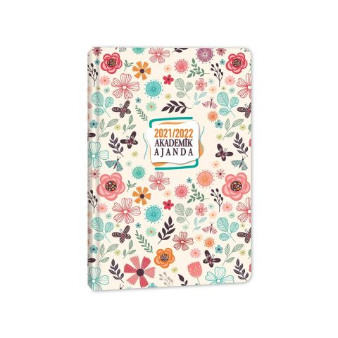 Keskin Color 17x24 Ciltli Akademik Ajanda Floral