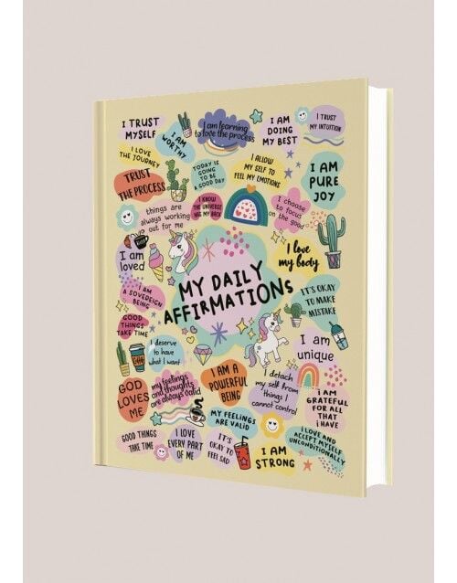 Deffter My Daily Affirmations Çizgili 96 Yaprak Sert Kapak Defter
