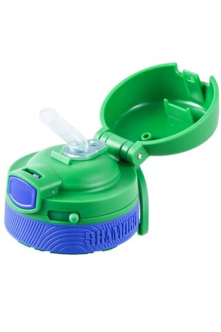 Çocuk 350 Ml Pipetli Paslanmaz Çelik Termos Bpa Içermez Yeşil