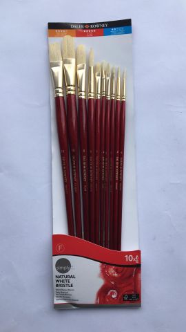 Daler Rowney Yağlı Boya Fırçası 10'lu Set