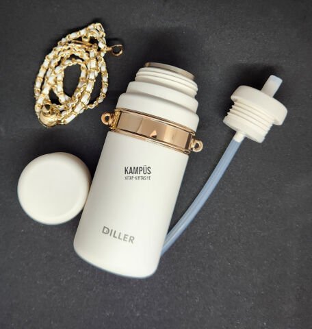Diller 9061 550ml Paslanmaz Çelik Termos Beyaz 6saat Sıcak/soğuk Tutma Süresi