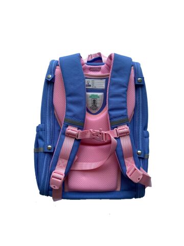 Hello Dragon Unisex Omurga Koruyucu Laptop&Sırt Çantası Açık Mavi - Pembe Desenli