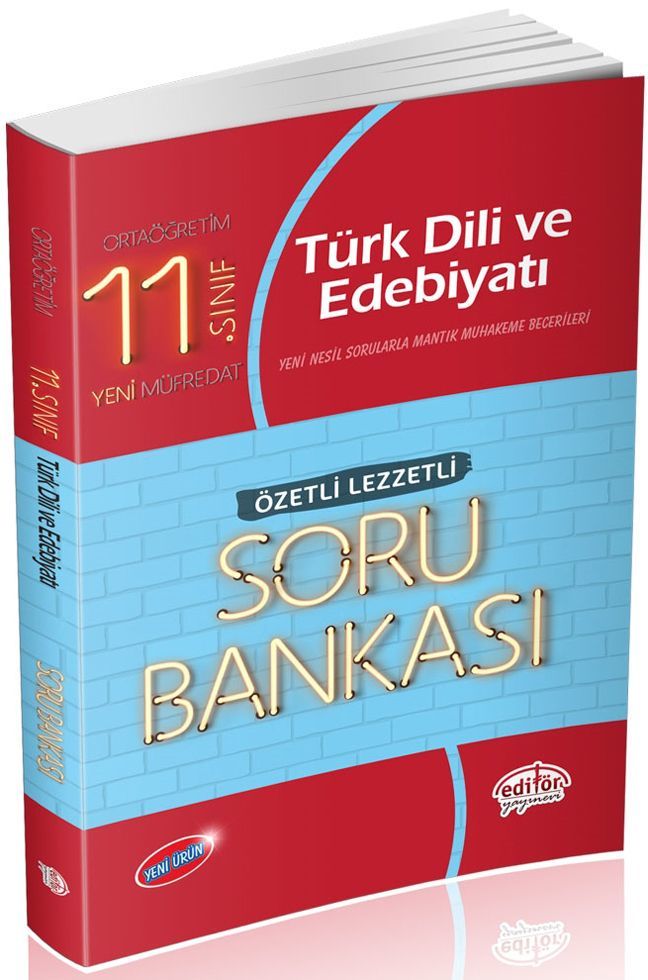 Editör Yayınları 11. Sınıf Türk Dili ve Edebiyatı Özetli Lezzetli Soru Bankası