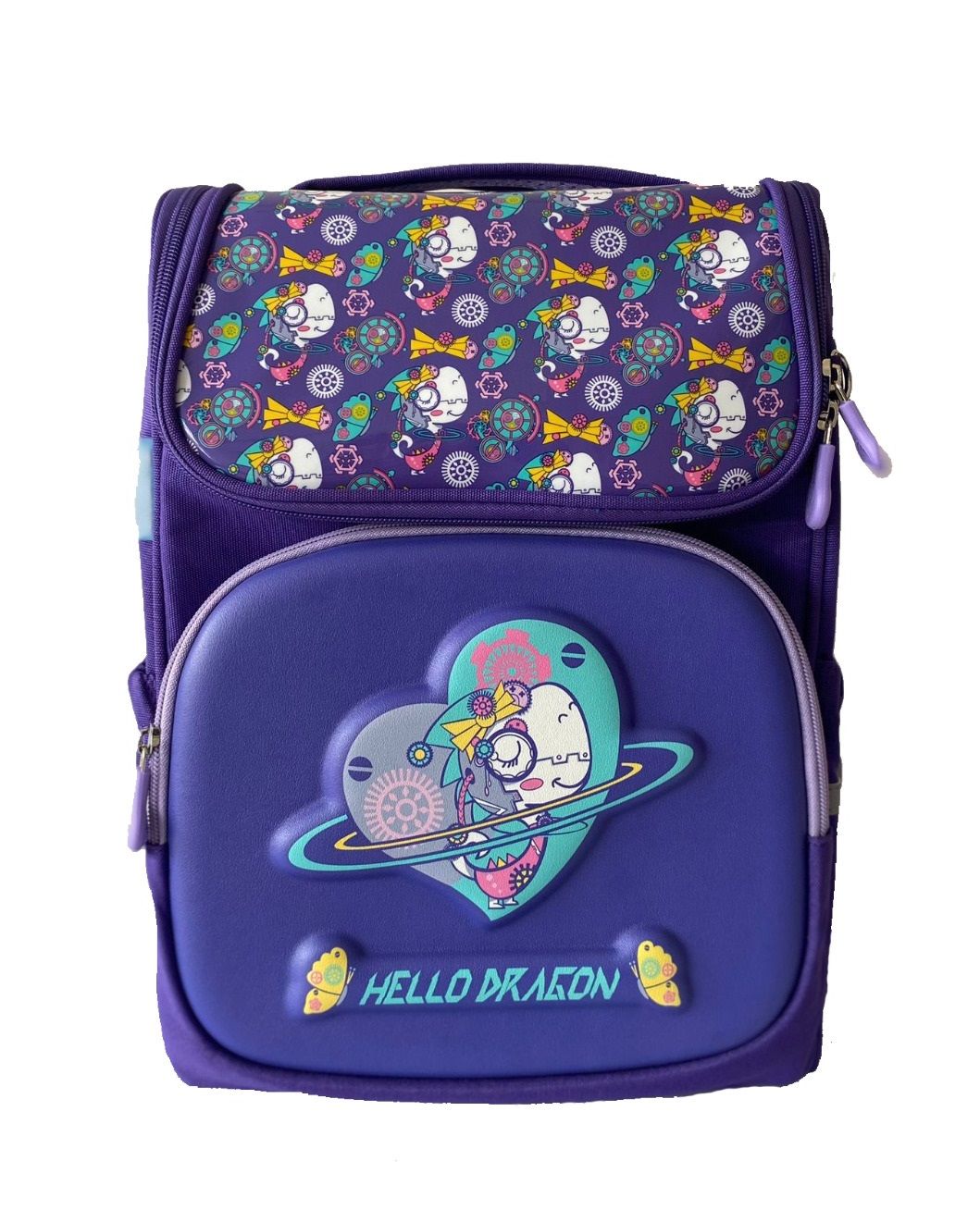 Hello Dragon Unisex Omurga Koruyucu Laptop&Sırt Çantası Açık Mor - Mor