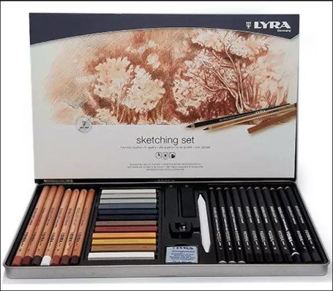 Lyra Sketchhing Set 35.li Metal Kutu