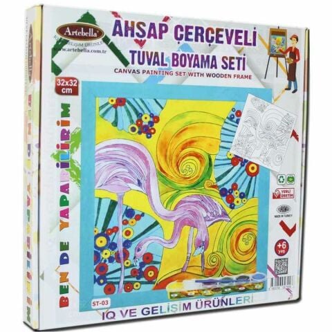 Artebella Tuval Boyama Seti ST-03 32x32CM