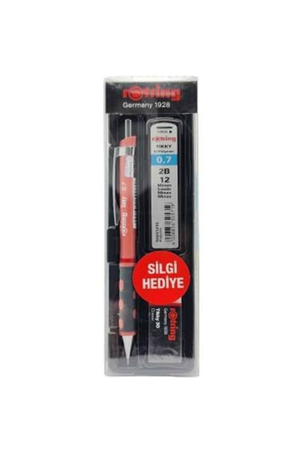 Tikky Okul Seti 0.7 Mm Gül Kurusu Versatil Kalem + Silgi + Uç