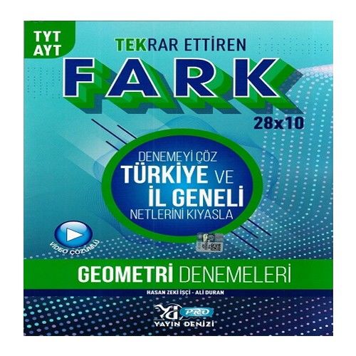 Yayın Denizi TYT AYT Geometri Fark Ettiren Pro Denemeleri