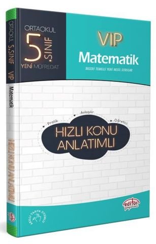 Editör Yayınları 5. Sınıf Matematik VIP Hızlı Konu Anlatımlı