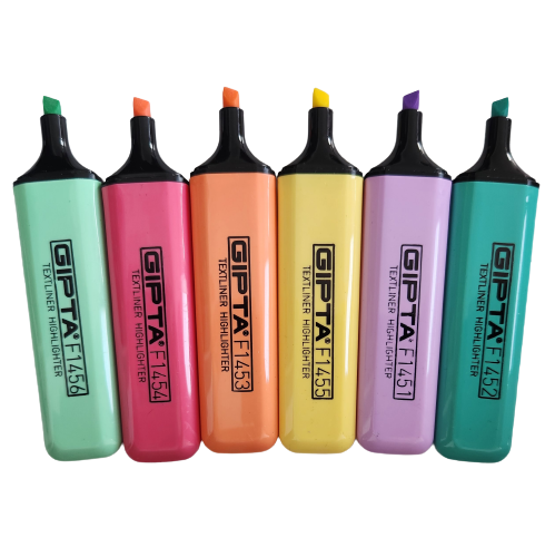Gıpta Pastel Highlighter Kalem 6'lı Set