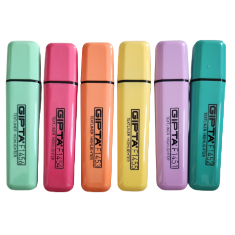 Gıpta Pastel Highlighter Kalem 6'lı Set
