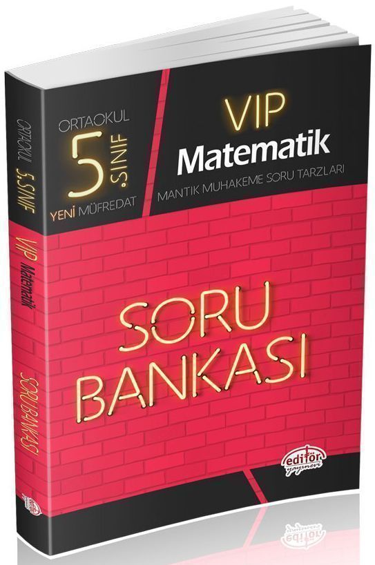 Editör Yayınları 5. Sınıf Vip Matematik Soru Bankası