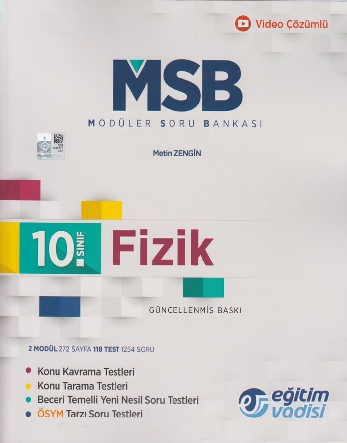 Eğitim Vadisi 10. Sınıf Fizik Güncel MSB Modüler Soru Bankası