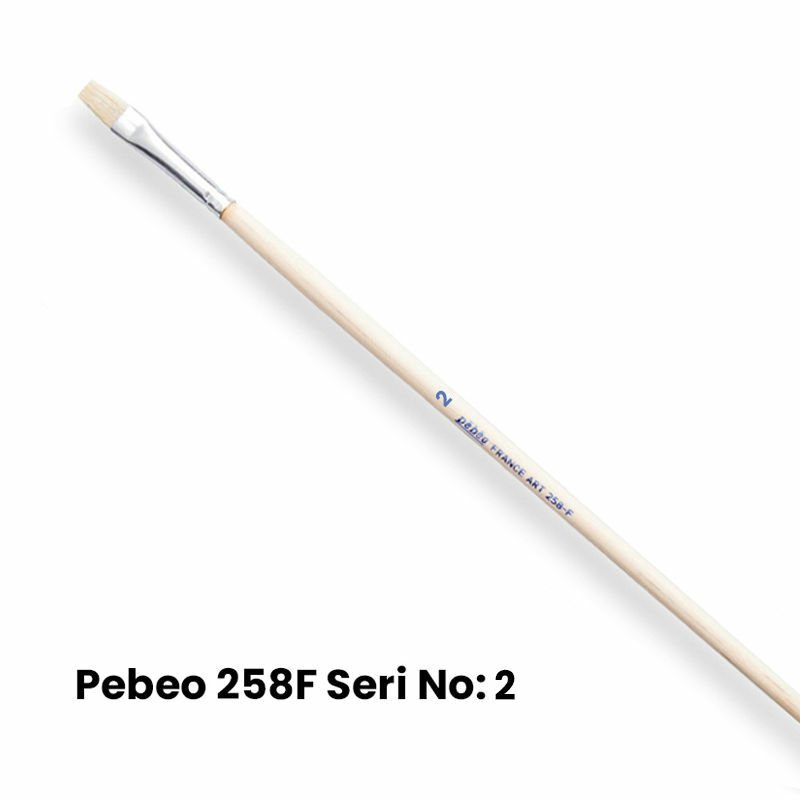 Pebeo France Art 258F Seri Düz Kesik Uçlu Fırca No:2