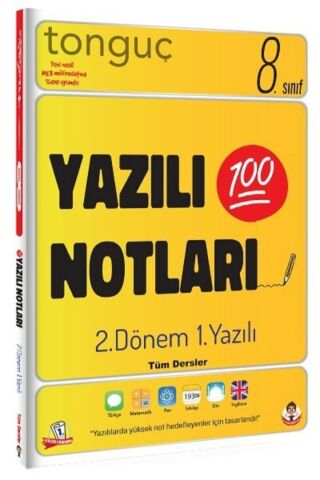 Tonguç 8. Sınıf Yazılı Notları 1. Dönem 1. Ve 2. Yazılı