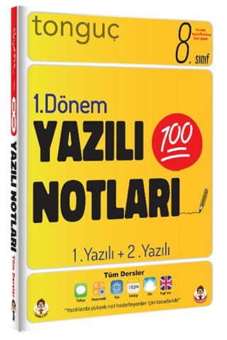 Tonguç 8. Sınıf Yazılı Notları 1. Dönem 1. Ve 2. Yazılı