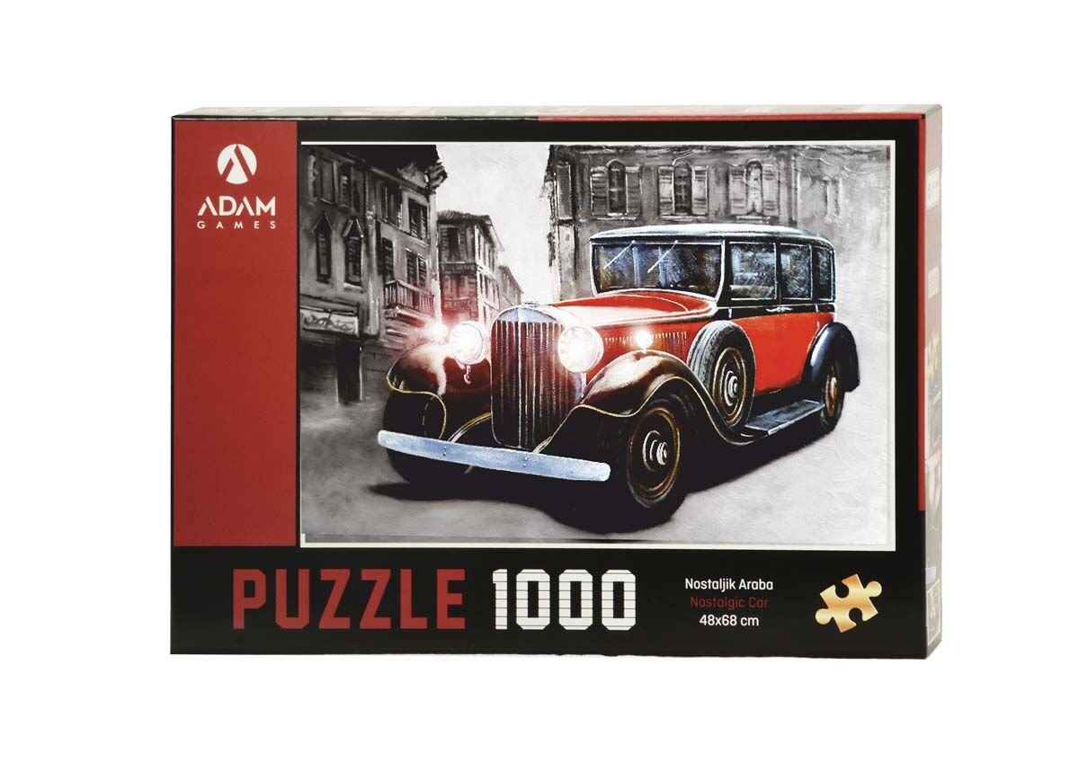 Adam Games Nostaljik Araba 1000 Parça Puzzle