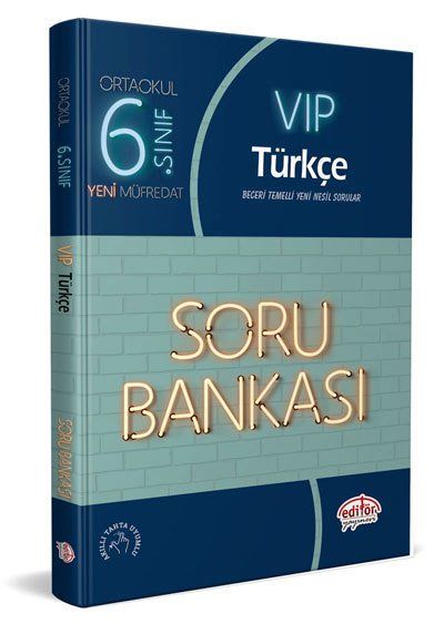 Editör Yayınları 6. Sınıf VIP Türkçe Soru Bankası