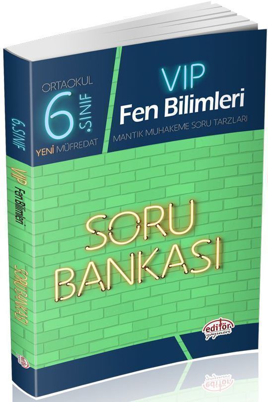 Editör Yayınları 6. Sınıf Vip Fen Bilimleri Soru Bankası
