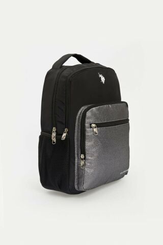U.S. POLO ASSN. PLÇAN23113 Siyah - Simli Unisex Sırt Çantası
