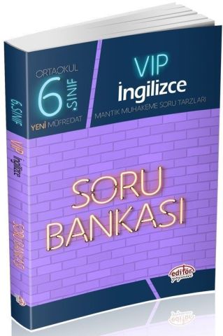 Editör Yayınları 6. Sınıf Vip İngilizce Soru Bankası