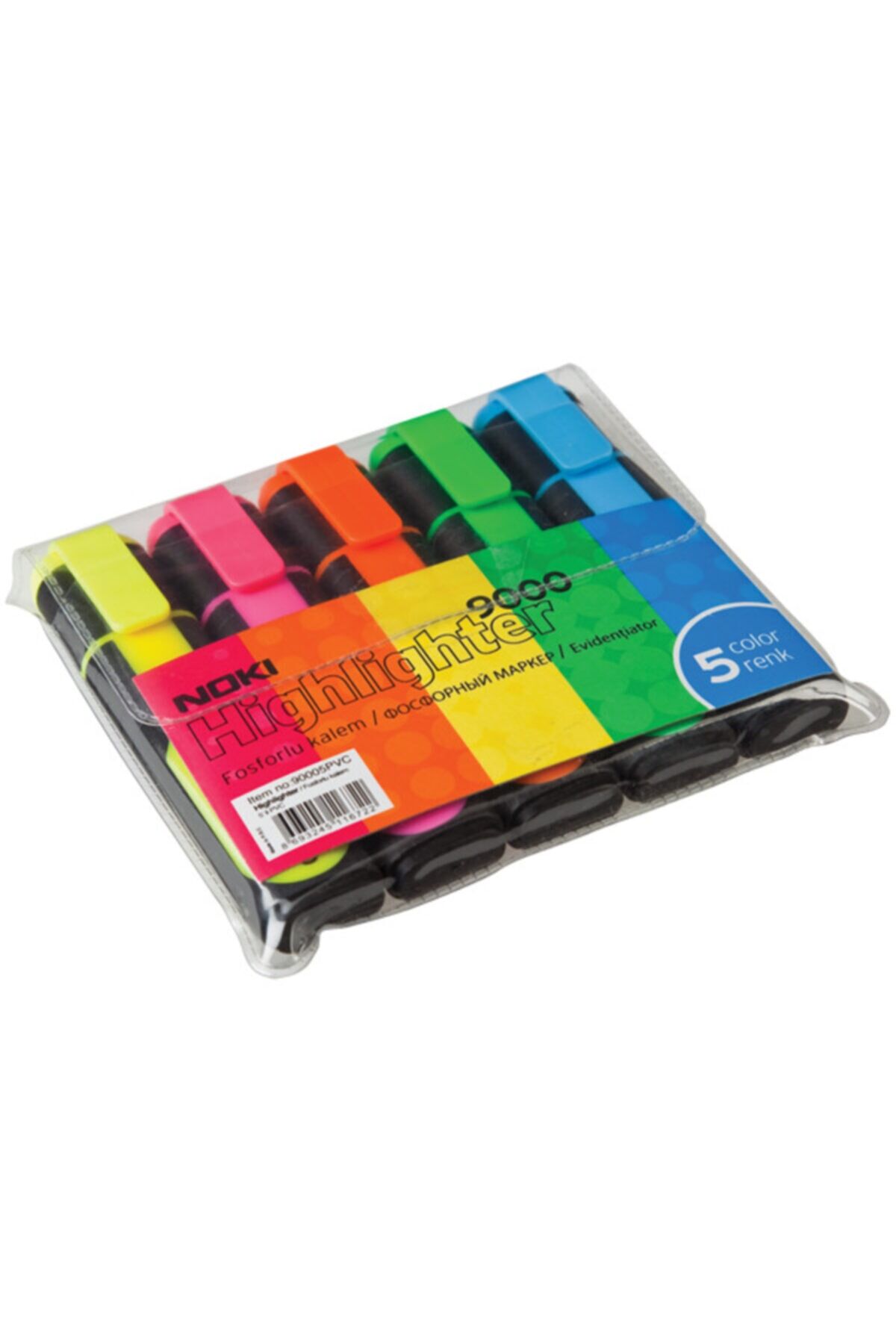 Noki Fosforlu Kalem 5'li Pvc 90005pvc