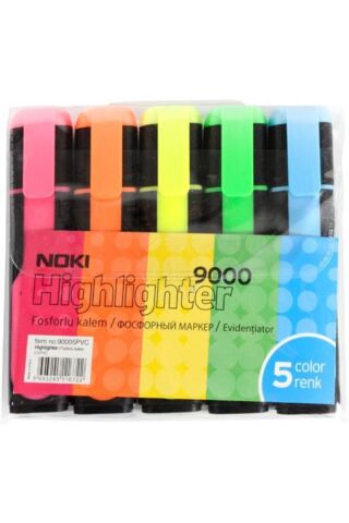 Noki Fosforlu Kalem 5'li Pvc 90005pvc