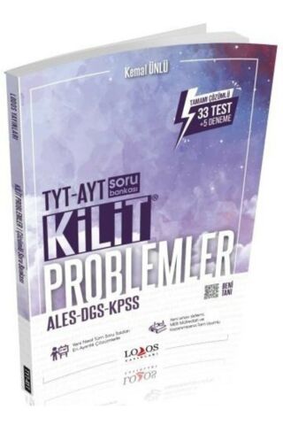 Lodos Yayınları Lodos Yks Tyt Ayt Kpss Kilit Problemler Soru Bankası